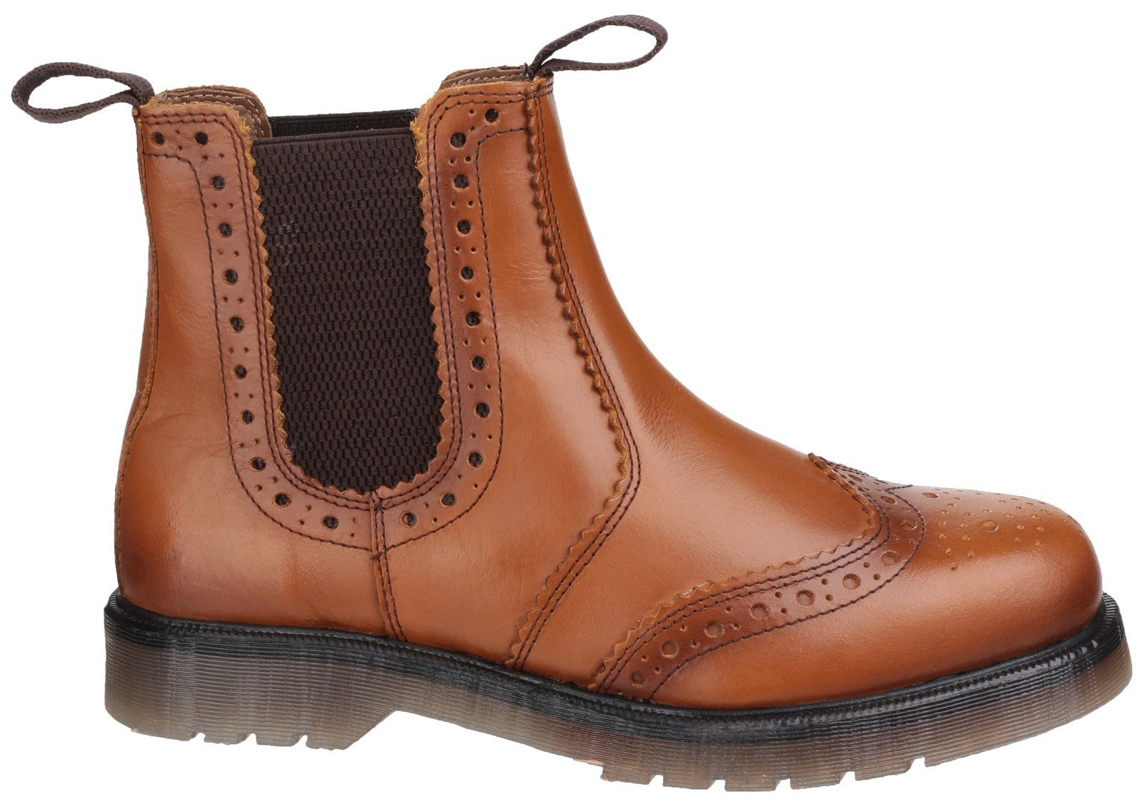 Amblers Dalby Pull On Mens Brogue Boots Amblers