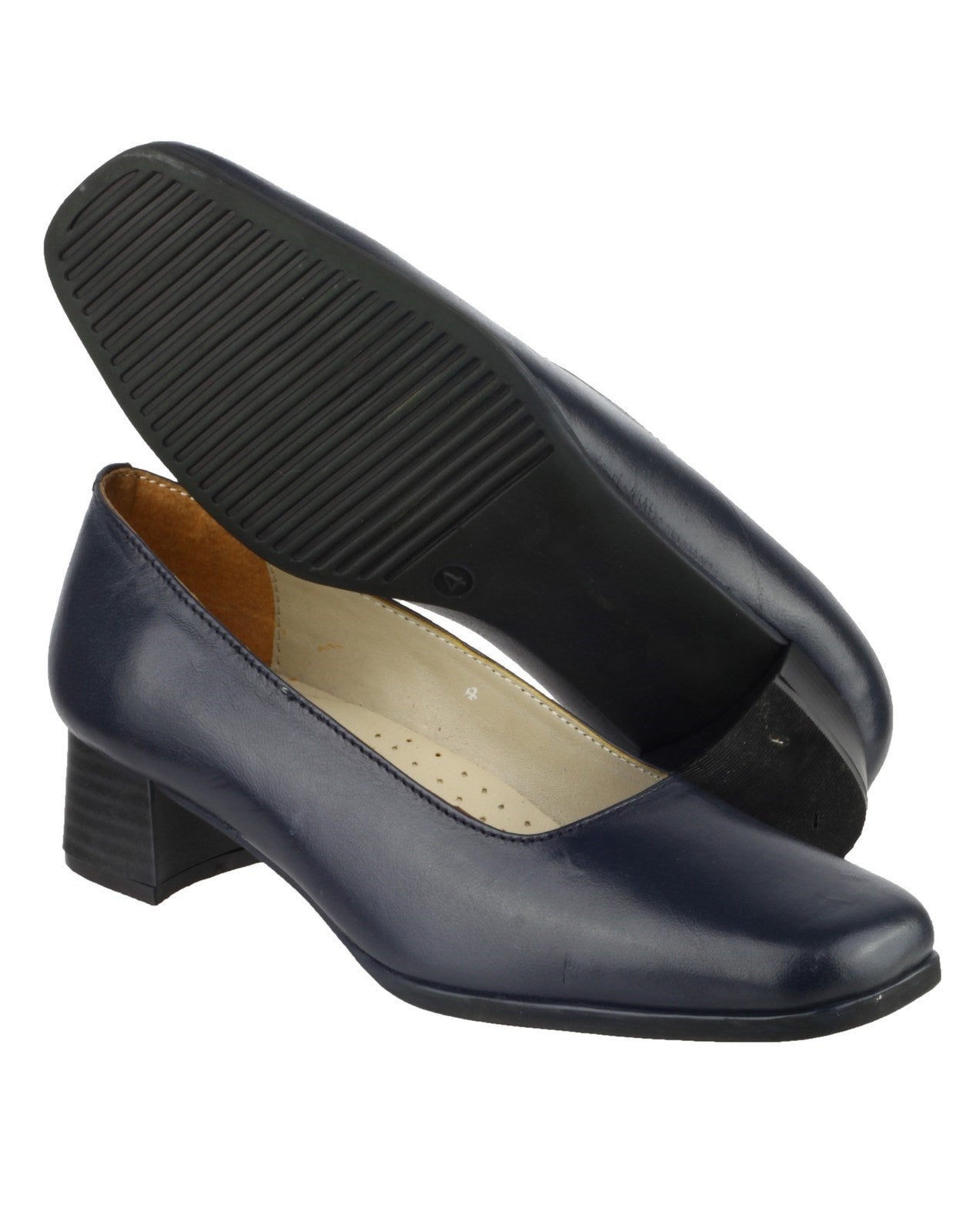 Amblers Walford Ladies Leather Court Shoes Amblers