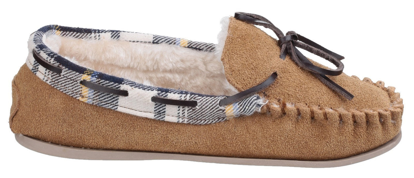 Cotswold Kilkenny Ladies Slip On Moccasin Slippers Cotswold