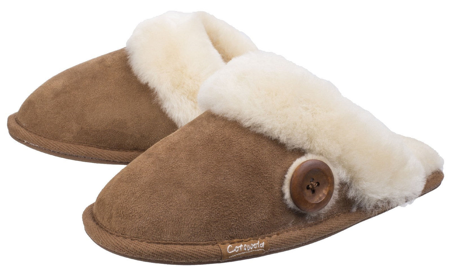 Cotswold Lechlade Sheepskin Ladies Mule Slippers Cotswold