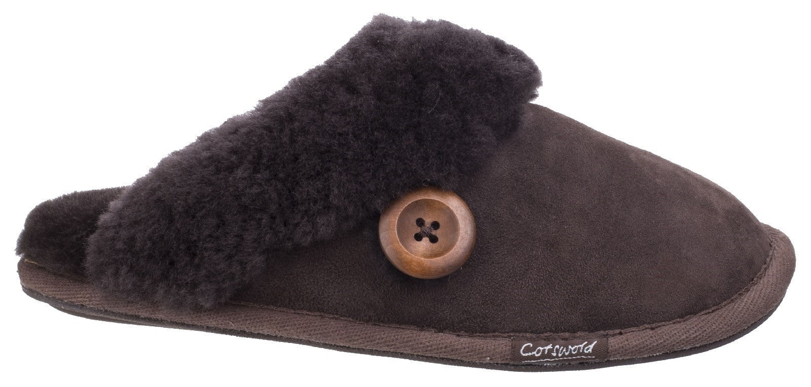 Cotswold Lechlade Sheepskin Ladies Mule Slippers Cotswold