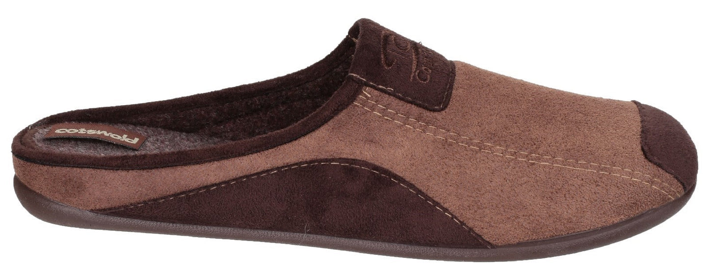 Cotswold Westwell Mens Suede Loafer Mule Slippers Cotswold