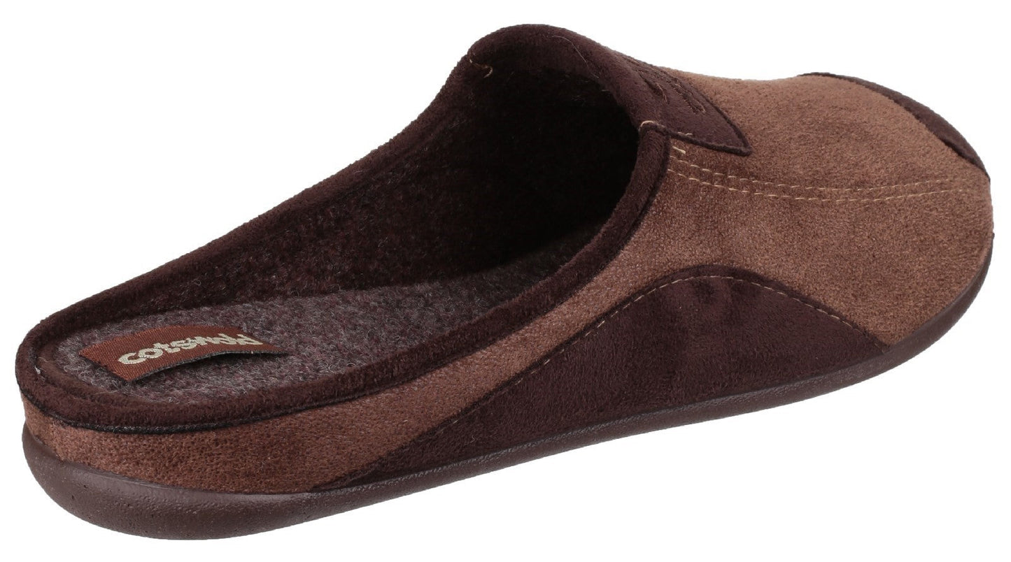 Cotswold Westwell Mens Suede Loafer Mule Slippers Cotswold