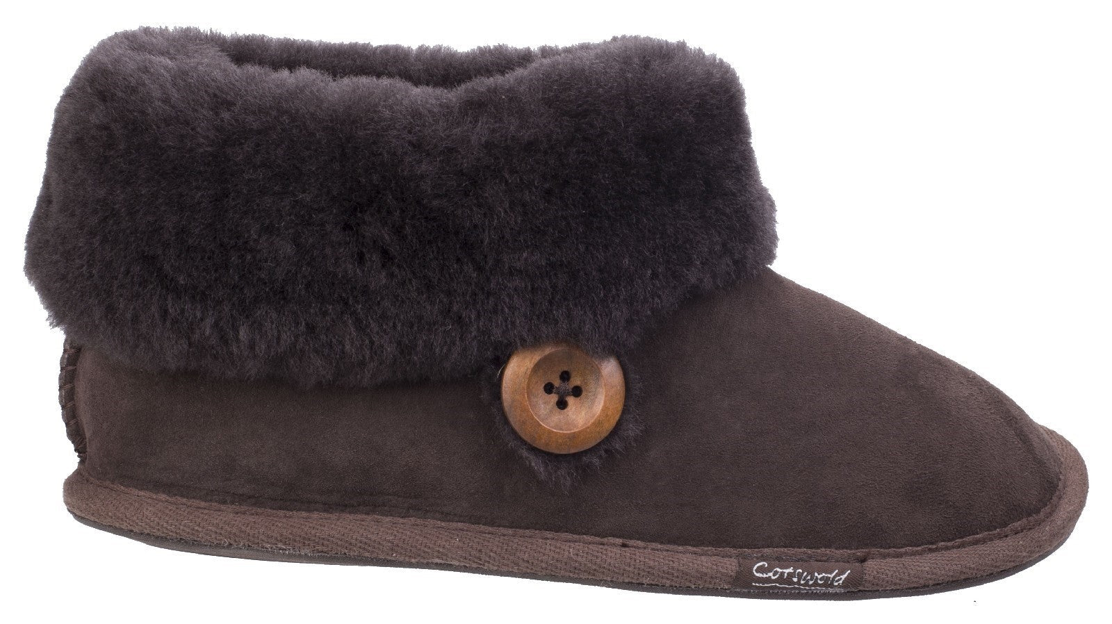 Cotswold Wotton Sheepskin Ladies Bootie Slippers Cotswold