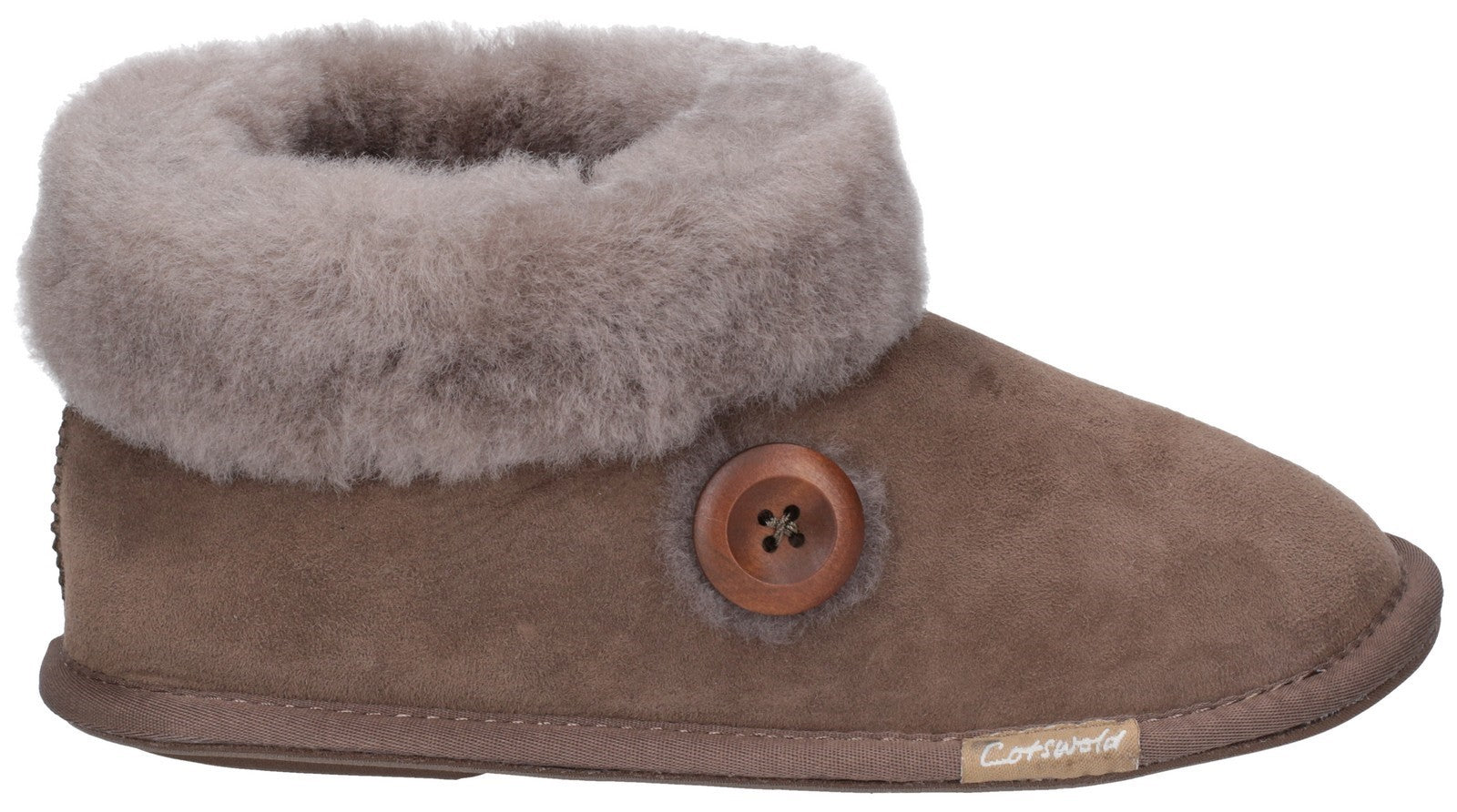 Cotswold Wotton Sheepskin Ladies Bootie Slippers Cotswold