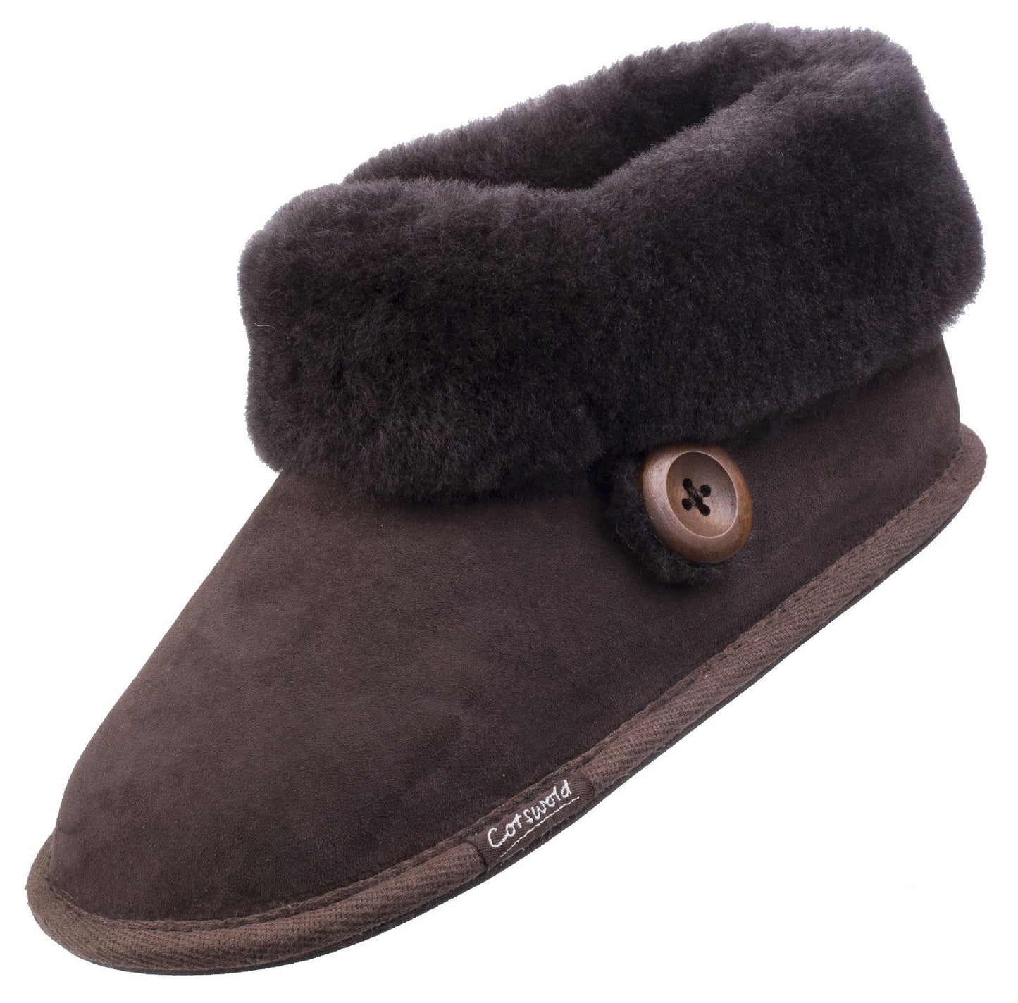 Cotswold Wotton Sheepskin Ladies Bootie Slippers Cotswold