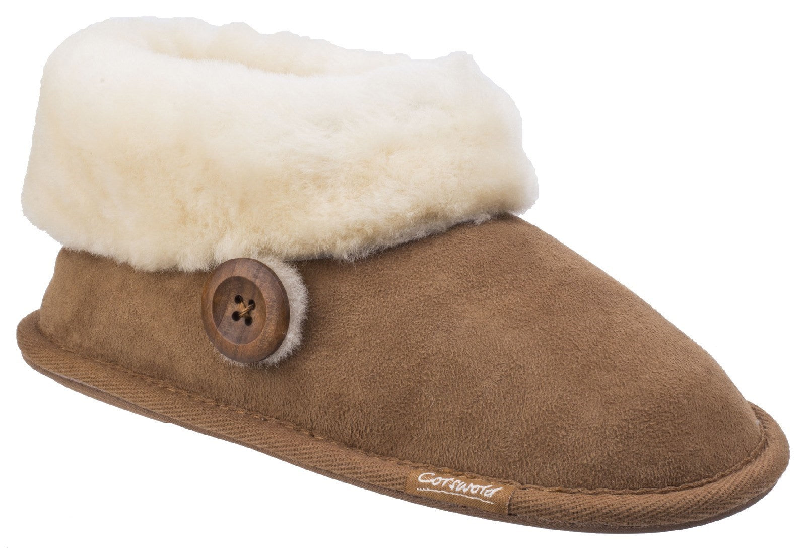 Cotswold Wotton Sheepskin Ladies Bootie Slippers Cotswold