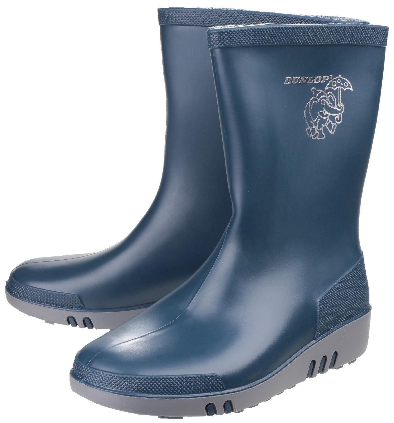 Dunlop Mini Elephant Kids Waterproof Wellington Boots Dunlop