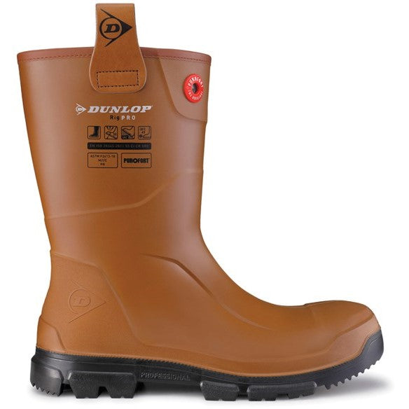Dunlop Purofort RigPRO Full Safety Fur lining Wellington Dunlop