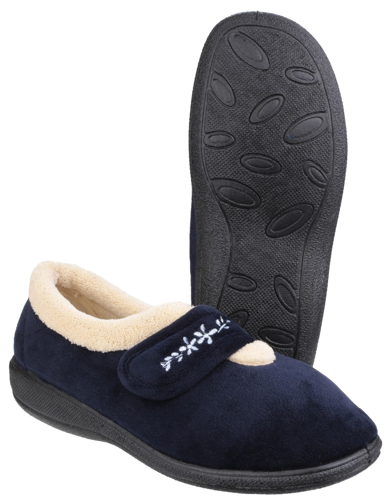 Fleet & Foster Capa Touch Fastening Ladies Slippers Fleet & Foster