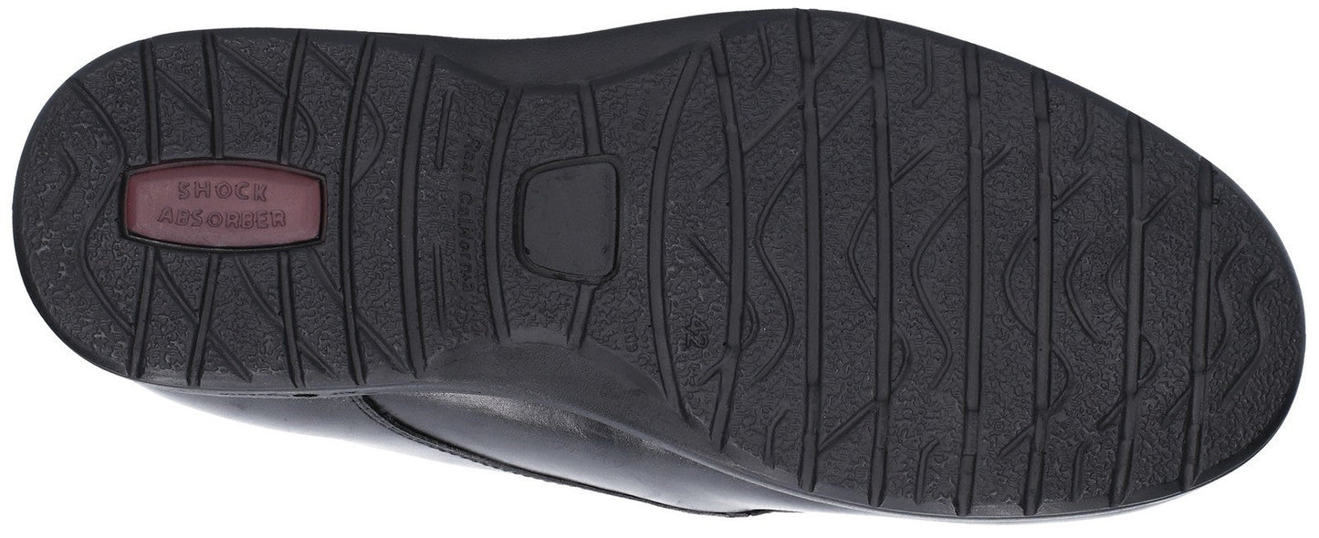 Fleet & Foster Fred Dual Fit Moccasin Touch Fastening Mens Shoes UK 13-15 Fleet & Foster