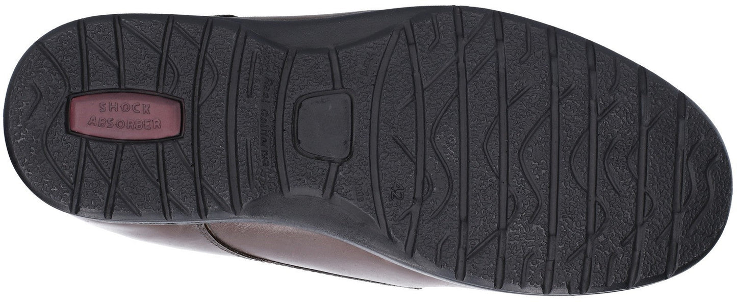 Fleet & Foster Fred Dual Fit Moccasin Touch Fastening Mens Shoes UK 13-15 Fleet & Foster