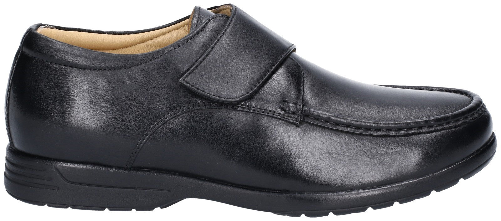 Fleet & Foster Fred Dual Fit Moccasin Touch Fastening Mens Shoes UK 13-15 Fleet & Foster