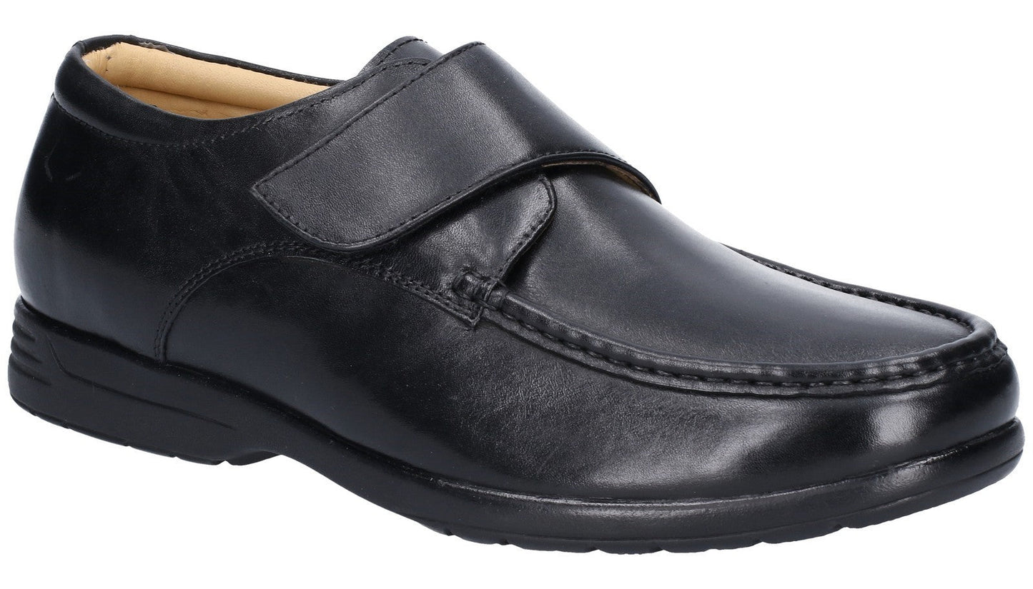 Fleet & Foster Fred Dual Fit Moccasin Touch Fastening Mens Shoes UK 13-15 Fleet & Foster