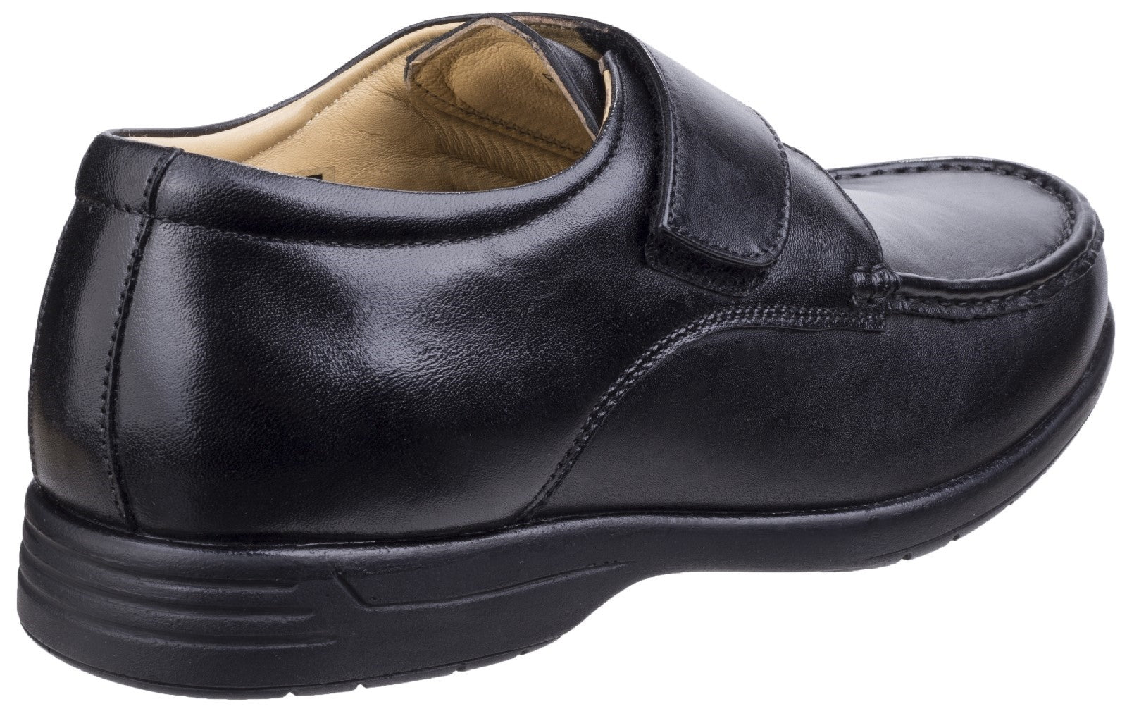 Fleet & Foster Fred Dual Fit Moccasin Touch Fastening Mens Shoes UK 6-12 Fleet & Foster