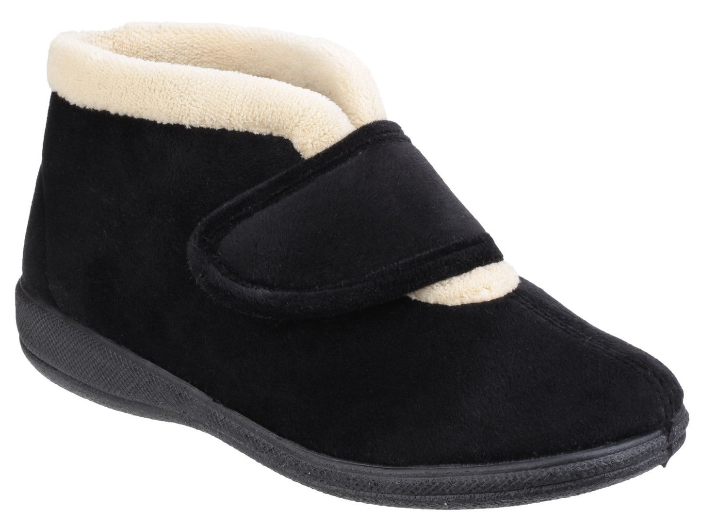 Fleet & Foster Levitt Touch Fastening Ladies Bootie Slippers Fleet & Foster
