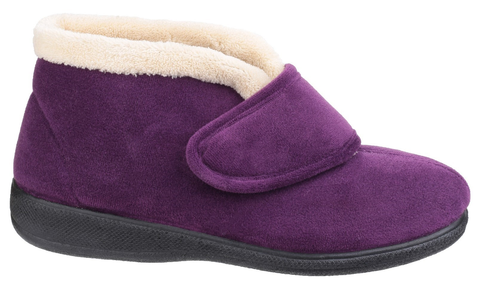 Fleet & Foster Levitt Touch Fastening Ladies Bootie Slippers Fleet & Foster