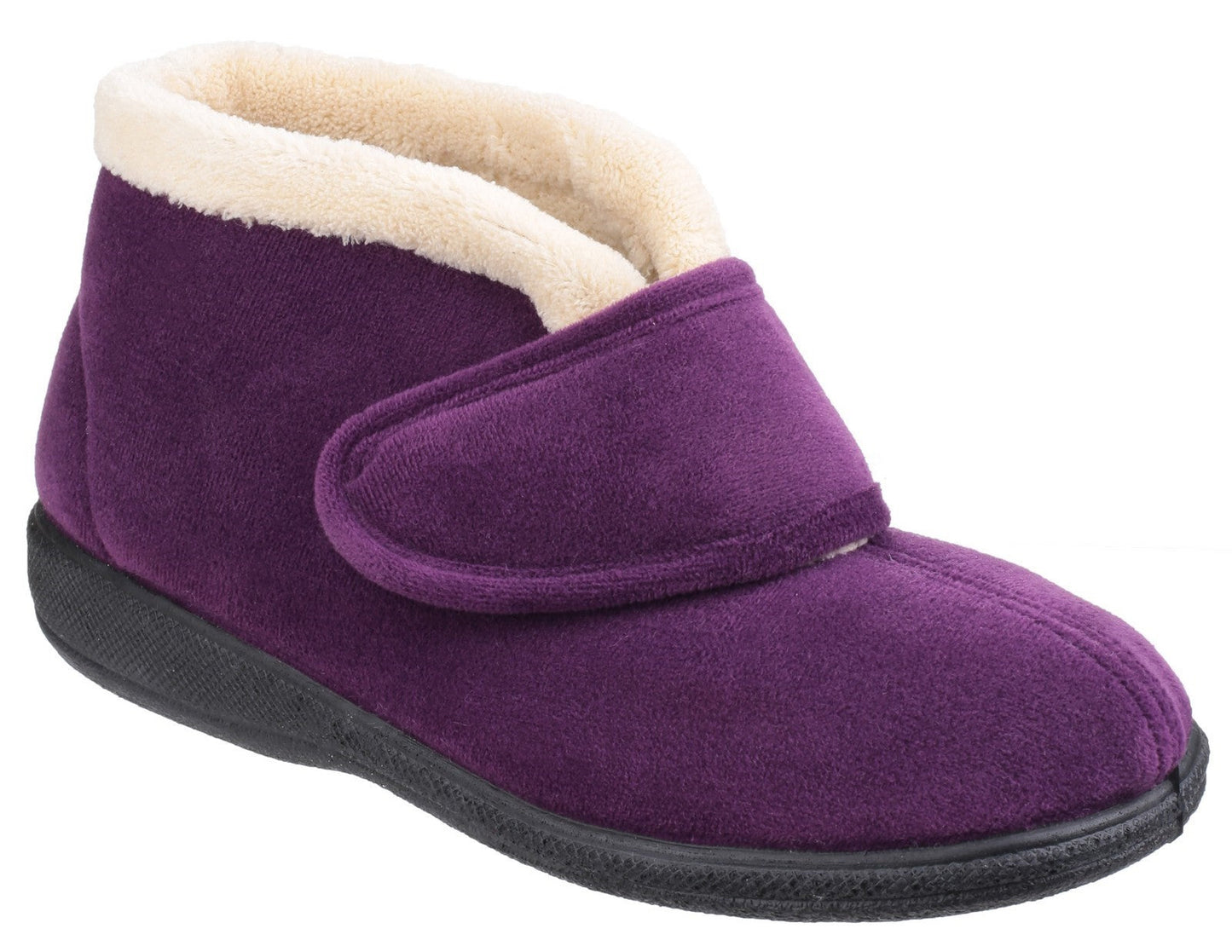Fleet & Foster Levitt Touch Fastening Ladies Bootie Slippers Fleet & Foster