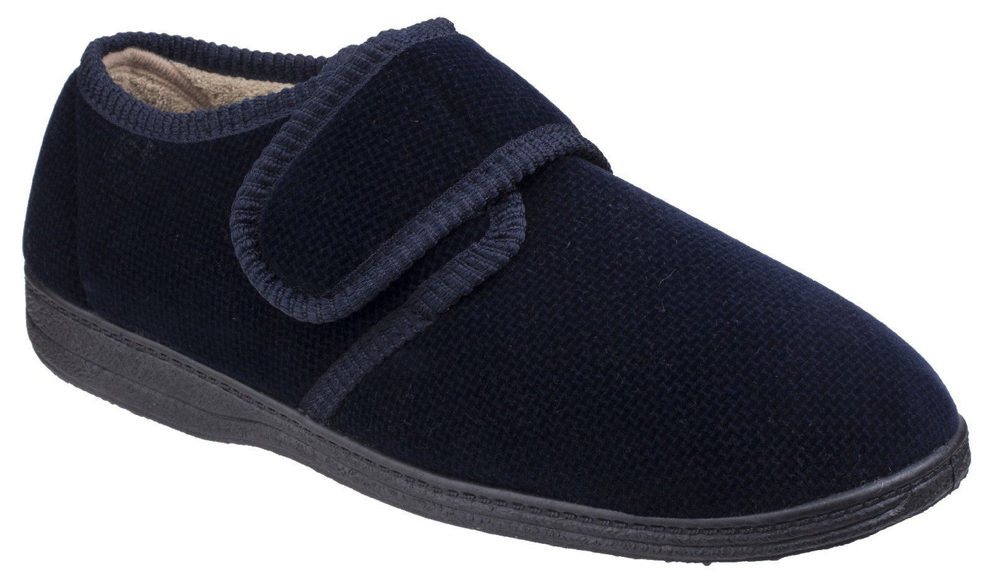 Fleet & Foster Sam Touch Fastening Mens Slippers Fleet & Foster