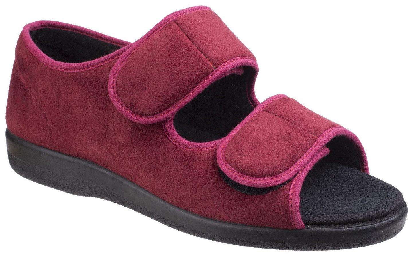 GBS Brompton 3E Extra Wide Fit Touch Fastening Slippers GBS