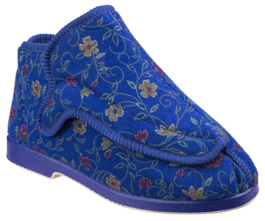 GBS Rhona Ladies 5E Extra Wide Fit Bootie Slippers GBS