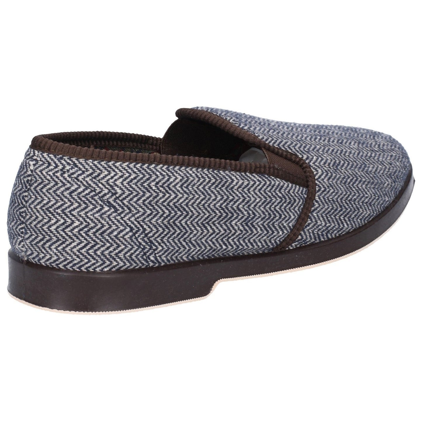 GBS Stafford Mens Warm British Twin Gusset Slippers GBS