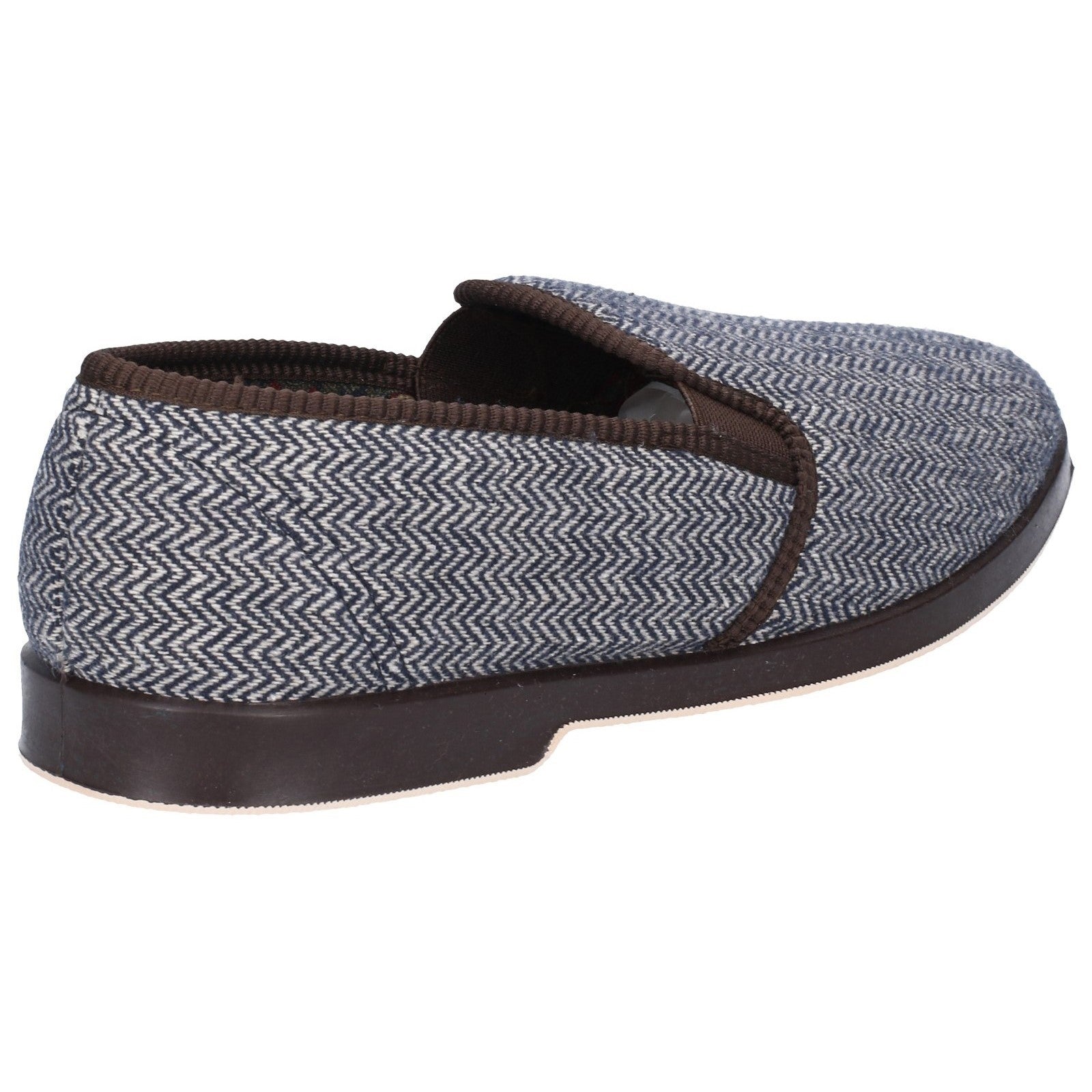 GBS Stafford Mens Warm British Twin Gusset Slippers GBS