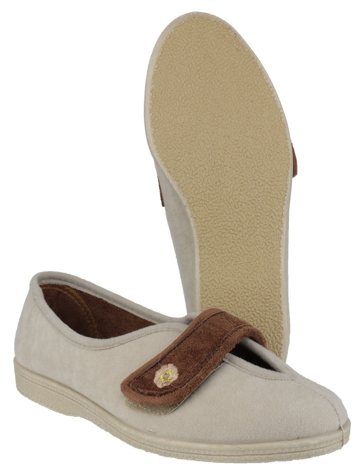 Mirak Andrea Ladies Touch Fastening Slippers Mirak