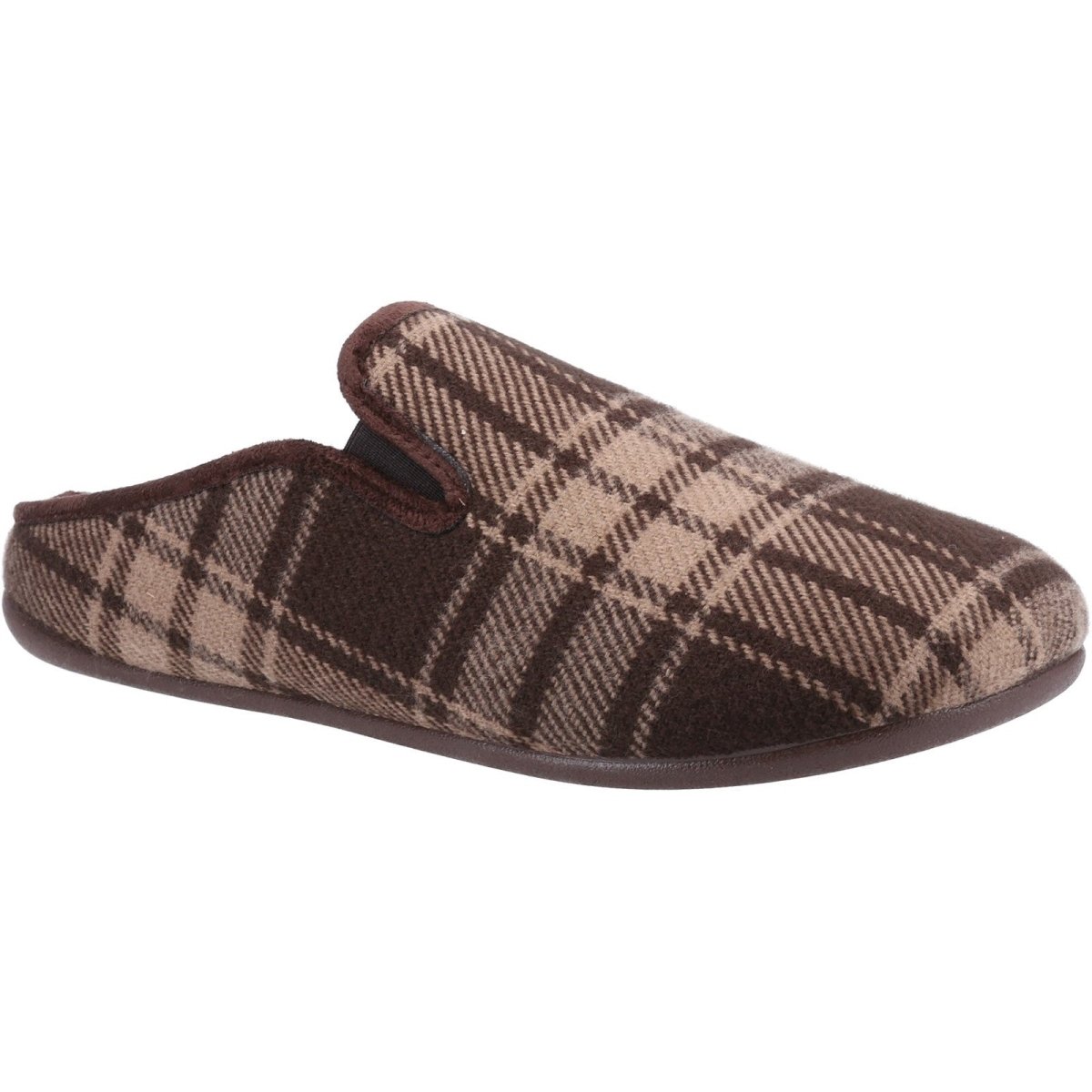 Cotswold Syde Chequered Slip-On Mens Mule Slippers Cotswold
