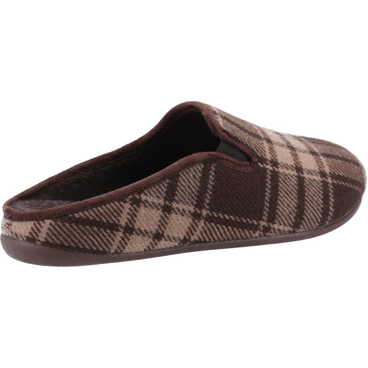 Cotswold Syde Chequered Slip-On Mens Mule Slippers Cotswold