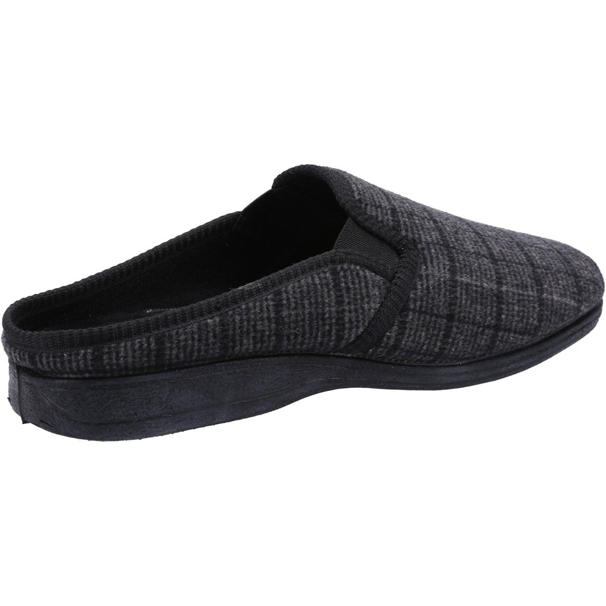 Fleet & Foster Neal Mens Chequered Mule Slippers Fleet & Foster