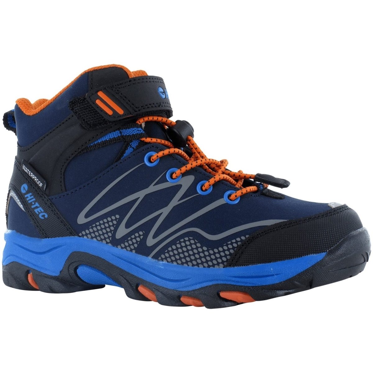 Hi-Tec Blackout Mid Kids Vegan-Friendly Waterproof Hiking Boots Hi-Tec