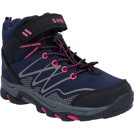 Hi-Tec Blackout Mid-Cut Kids Vegan-Friendly Waterproof Boots Hi-Tec