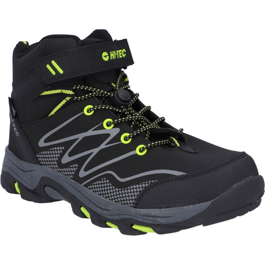 Hi-Tec Blackout Mid Kids Vegan-Friendly Waterproof Hiking Boots Hi-Tec